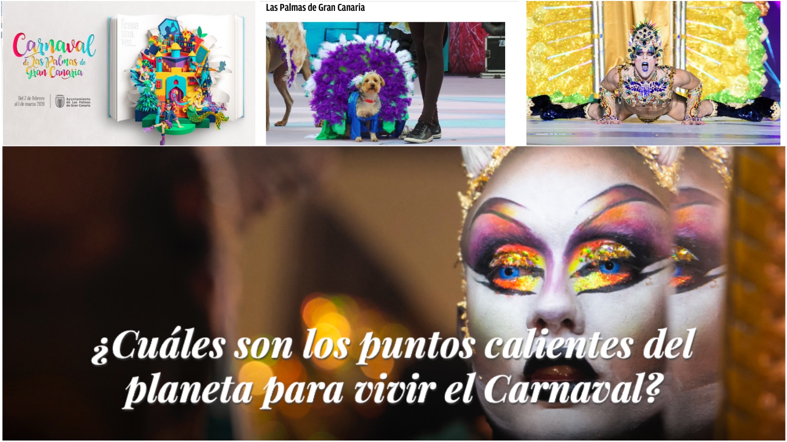 Collage carnavales en la red