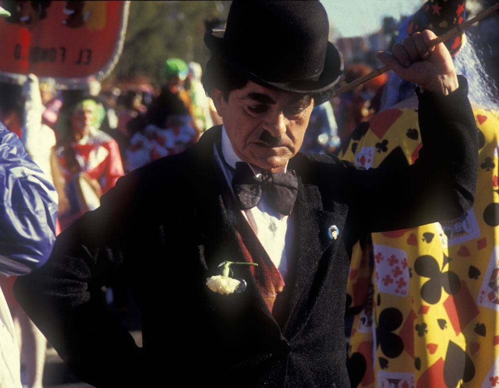 The Tramp’s cameo in the Las Palmas de Gran Canaria Carnival